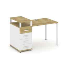 Стол рабочий Concept CN.SP-409 Металл белый